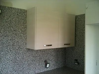 Alacena de dos puertas de cocina de granito